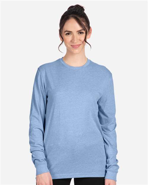 Next Level 6211 - Unisex CVC Long Sleeve T-Shirt - Heather Columbia Blue