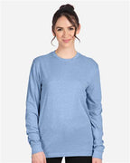 Next Level 6211 - Unisex CVC Long Sleeve T-Shirt - Heather Columbia Blue