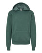 BELLA + CANVAS 3719Y - Youth Sponge Fleece Hoodie Sweatshirt - Heather Forest