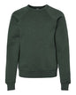 BELLA + CANVAS 3901Y - Youth Sponge Fleece Crewneck Sweatshirt - Heather Forest
