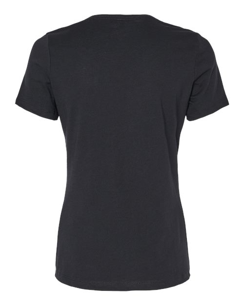 BELLA + CANVAS 6405CVC - Women's Relaxed Heather CVC V-Neck Tee - Solid Black Blend