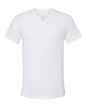 BELLA + CANVAS 3005CVC - Unisex Heather CVC V-Neck Tee - Solid White Blend