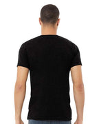 BELLA + CANVAS 3005CVC - Unisex Heather CVC V-Neck Tee - Solid Black Blend