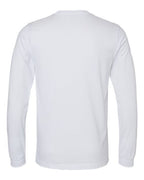 BELLA + CANVAS 3501CVC - Heather CVC Long Sleeve Tee - Solid White Blend