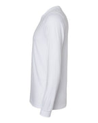 BELLA + CANVAS 3501CVC - Heather CVC Long Sleeve Tee - Solid White Blend