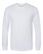 BELLA + CANVAS 3501CVC - Heather CVC Long Sleeve Tee - Solid White Blend