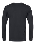 BELLA + CANVAS 3501CVC - Heather CVC Long Sleeve Tee - Solid Black Blend
