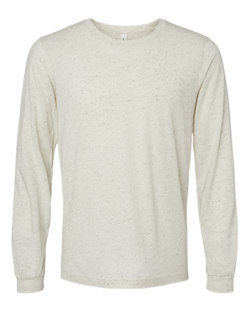 BELLA + CANVAS 3513 - Unisex Triblend Long Sleeve Tee - Oatmeal Triblend