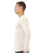 BELLA + CANVAS 3513 - Unisex Triblend Long Sleeve Tee - Oatmeal Triblend