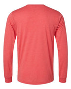 BELLA + CANVAS 3513 - Unisex Triblend Long Sleeve Tee - Red Triblend