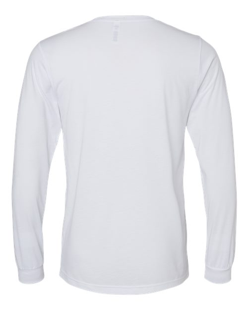 BELLA + CANVAS 3513 - Unisex Triblend Long Sleeve Tee - Solid White Triblend