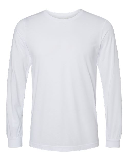 BELLA + CANVAS 3513 - Unisex Triblend Long Sleeve Tee - Solid White Triblend