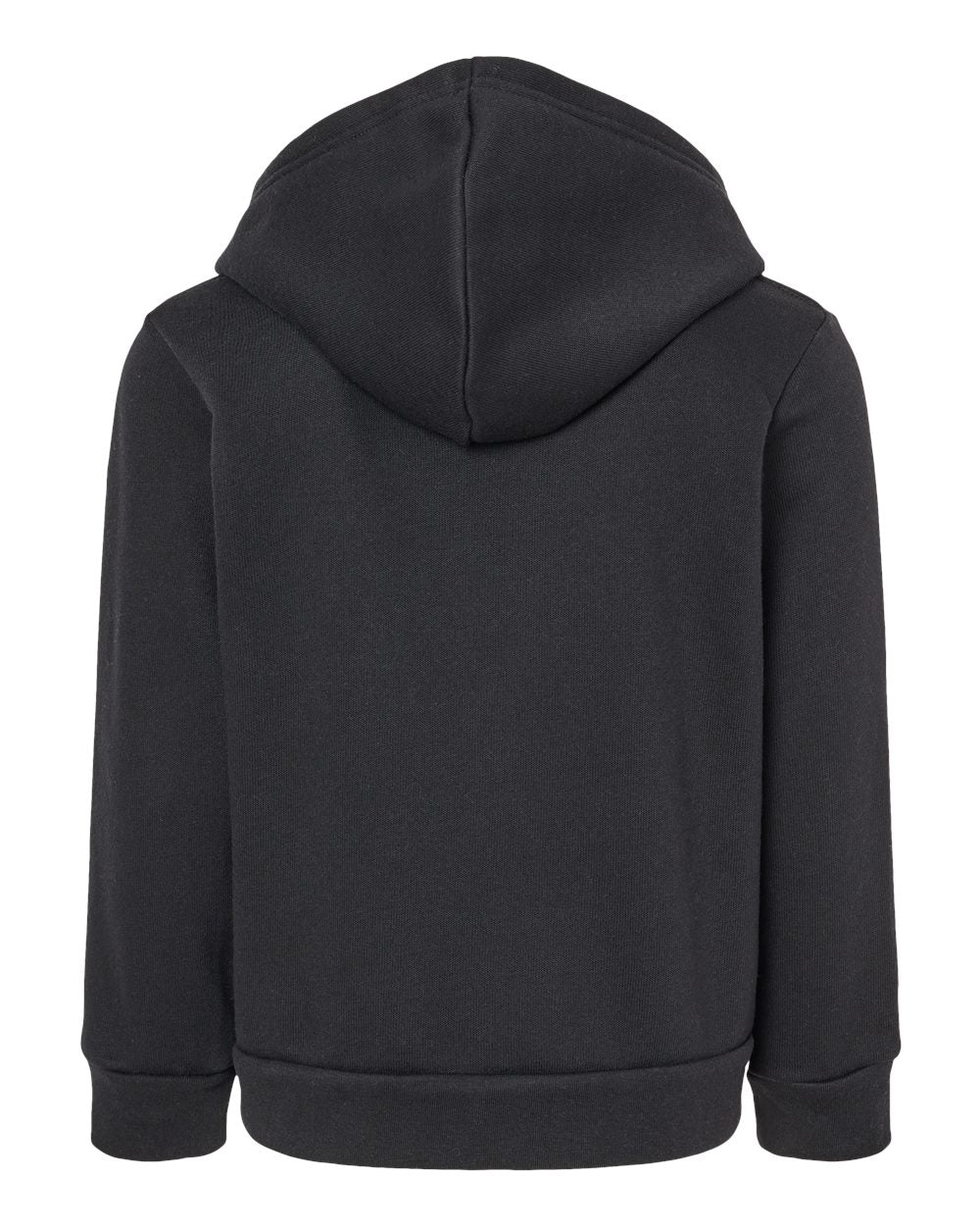 BELLA + CANVAS 3739T — Toddler Sponge Fleece Full-Zip Hoodie Sweatshirt — Black (flat)