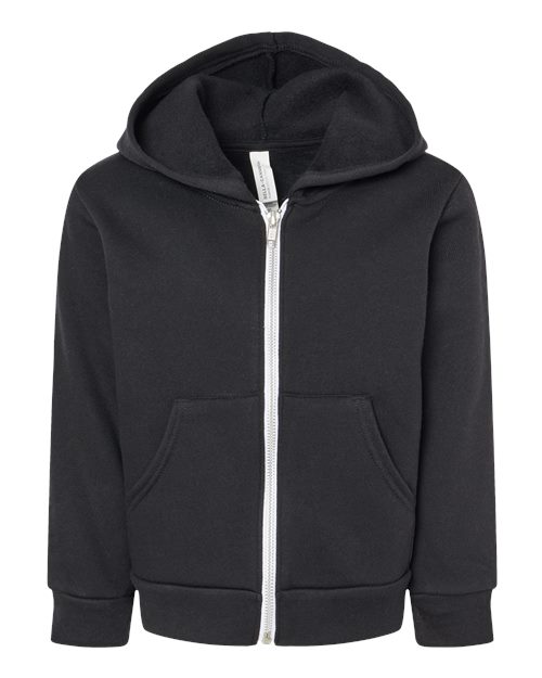 BELLA + CANVAS 3739T - Toddler Sponge Fleece Full-Zip Hoodie Sweatshirt BELLA + CANVAS