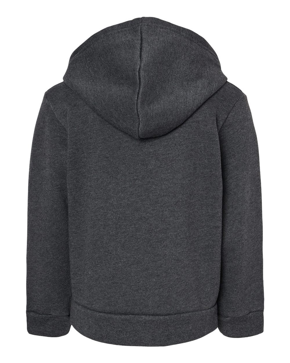 BELLA + CANVAS 3739T — Toddler Sponge Fleece Full-Zip Hoodie Sweatshirt — Dark Grey Heather (flat)