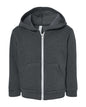BELLA + CANVAS 3739T — Toddler Sponge Fleece Full-Zip Hoodie Sweatshirt — Dark Grey Heather