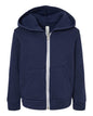 BELLA + CANVAS 3739T — Toddler Sponge Fleece Full-Zip Hoodie Sweatshirt — Navy