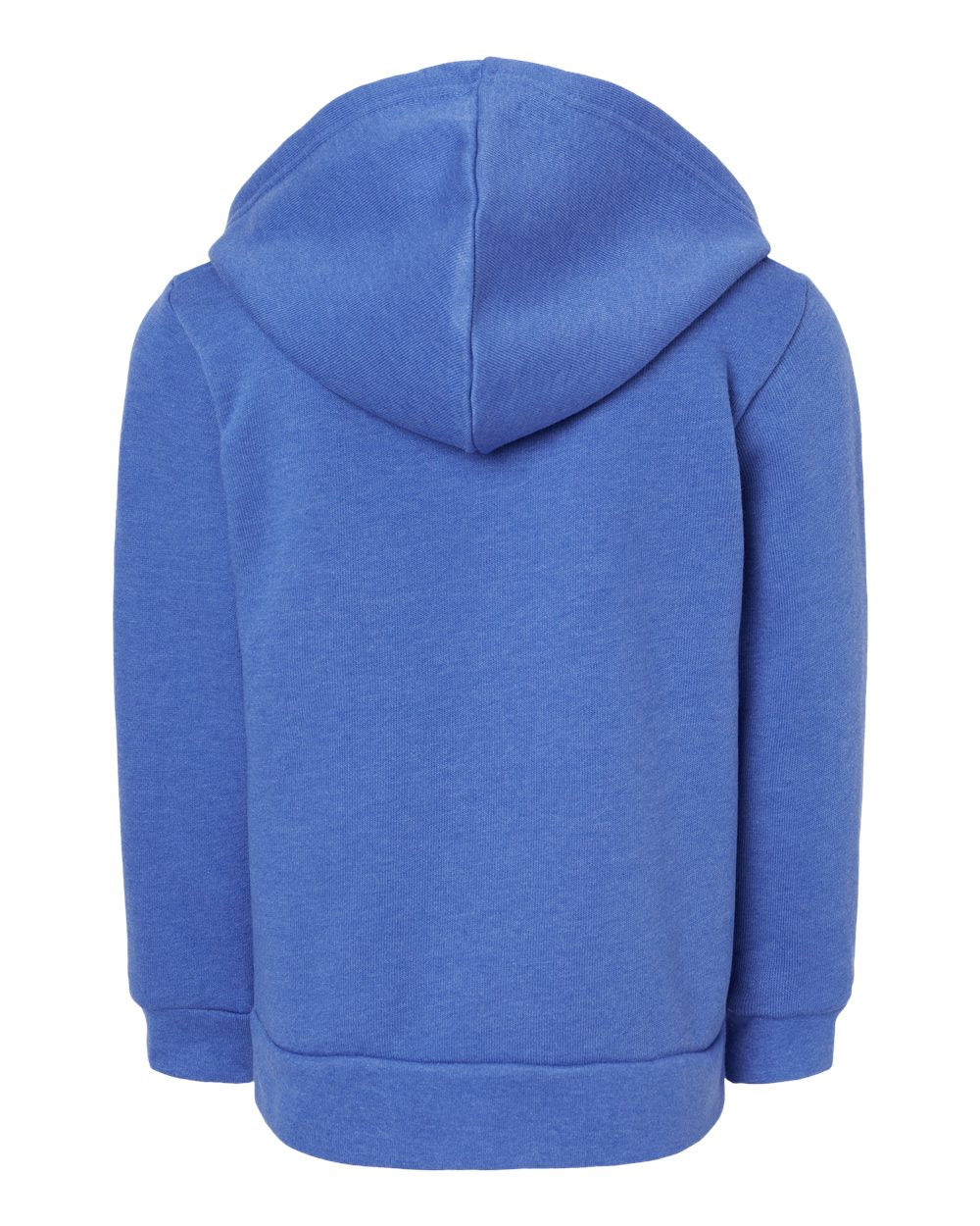 BELLA + CANVAS 3739T — Toddler Sponge Fleece Full-Zip Hoodie Sweatshirt — Heather True Royal (flat)