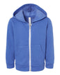 BELLA + CANVAS 3739T — Toddler Sponge Fleece Full-Zip Hoodie Sweatshirt — Heather True Royal