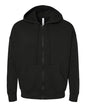 BELLA + CANVAS 3759 - Unisex Sponge Fleece DTM Full-Zip Hoodie Sweatshirt - Black
