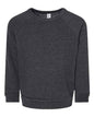 BELLA + CANVAS 3901T - Toddler Sponge Fleece Raglan Crewneck Sweatshirt