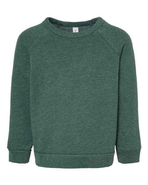 BELLA + CANVAS 3901T - Toddler Sponge Fleece Raglan Crewneck Sweatshirt