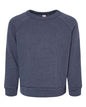 BELLA + CANVAS 3901T - Toddler Sponge Fleece Raglan Crewneck Sweatshirt - Heather Navy