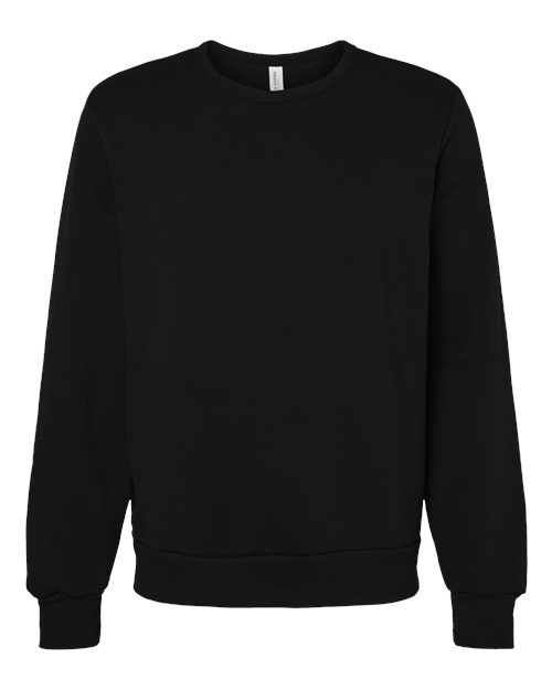 BELLA + CANVAS 3911 - Unisex Sponge Fleece Classic Crewneck Sweatshirt - Black