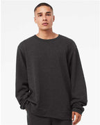 BELLA + CANVAS 3911 - Unisex Sponge Fleece Classic Crewneck Sweatshirt - Dark Grey Heather