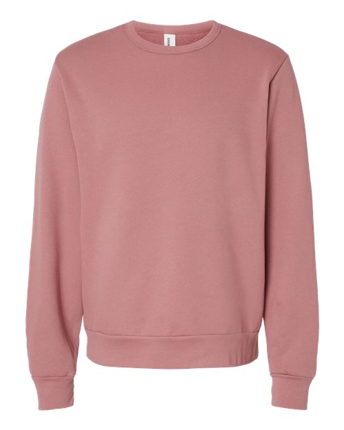 BELLA + CANVAS 3911 - Unisex Sponge Fleece Classic Crewneck Sweatshirt - Mauve