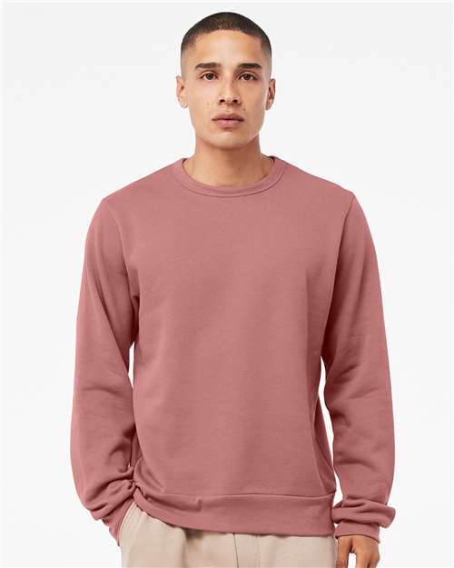 BELLA + CANVAS 3911 - Unisex Sponge Fleece Classic Crewneck Sweatshirt - Mauve