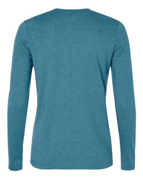 BELLA + CANVAS 6500 - Womens Jersey Long Sleeve Tee - Heather Slate