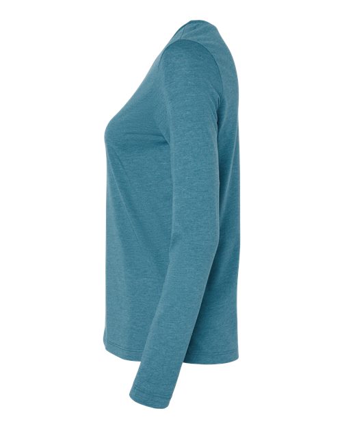 BELLA + CANVAS 6500 - Womens Jersey Long Sleeve Tee - Heather Slate