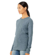 BELLA + CANVAS 6500 - Womens Jersey Long Sleeve Tee - Heather Slate
