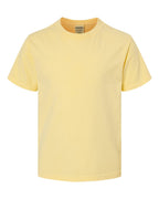 ComfortWash by Hanes GDH175 - Youth Garment-Dyed T-Shirt — Summer Squash Yellow (flat)