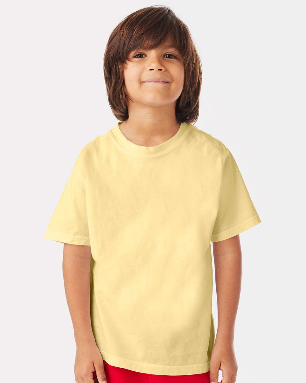 ComfortWash by Hanes GDH175 - Youth Garment-Dyed T-Shirt — Summer Squash Yellow