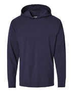 ComfortWash by Hanes GDH280 - Unisex Garment-Dyed Jersey Hooded Long Sleeve T-Shirt — Anchor Slate (flat)