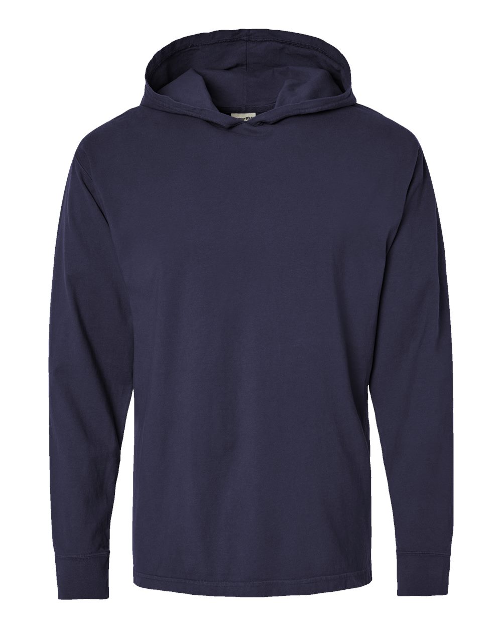 ComfortWash by Hanes GDH280 - Unisex Garment-Dyed Jersey Hooded Long Sleeve T-Shirt — Anchor Slate (flat)