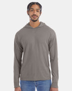 ComfortWash by Hanes GDH280 - Unisex Garment-Dyed Jersey Hooded Long Sleeve T-Shirt — Concrete Grey