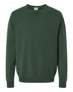 ComfortWash by Hanes GDH400 - Unisex Garment-Dyed Crewneck Sweatshirt — Field Green (flat)