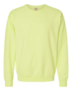ComfortWash by Hanes GDH400 - Unisex Garment-Dyed Crewneck Sweatshirt — Chic Lime (flat)