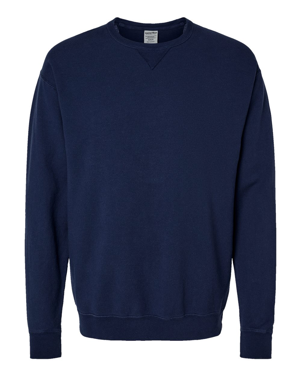 ComfortWash by Hanes GDH400 - Unisex Garment-Dyed Crewneck Sweatshirt — Navy (flat)