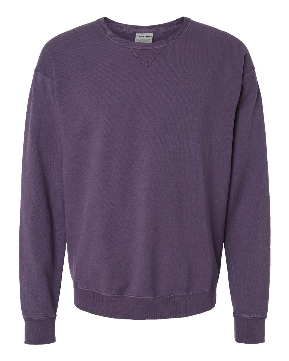 ComfortWash by Hanes GDH400 - Unisex Garment-Dyed Crewneck Sweatshirt — Grape Soda (flat)