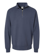 ComfortWash by Hanes GDH425 - Unisex Garment-Dyed Quarter-Zip Sweatshirt — Anchor Slate (flat)