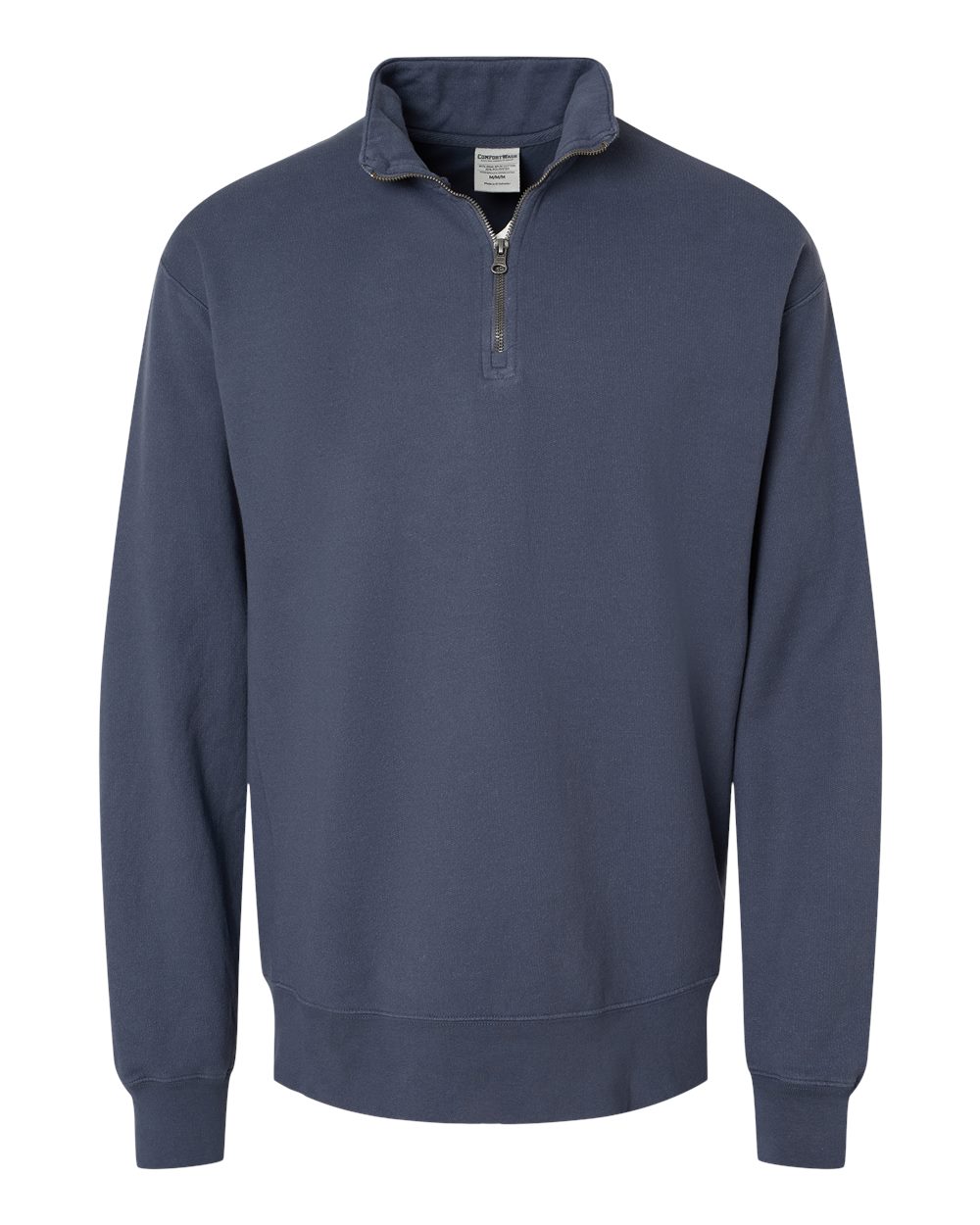 ComfortWash by Hanes GDH425 - Unisex Garment-Dyed Quarter-Zip Sweatshirt — Anchor Slate (flat)