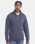 ComfortWash by Hanes GDH425 - Unisex Garment-Dyed Quarter-Zip Sweatshirt — Anchor Slate