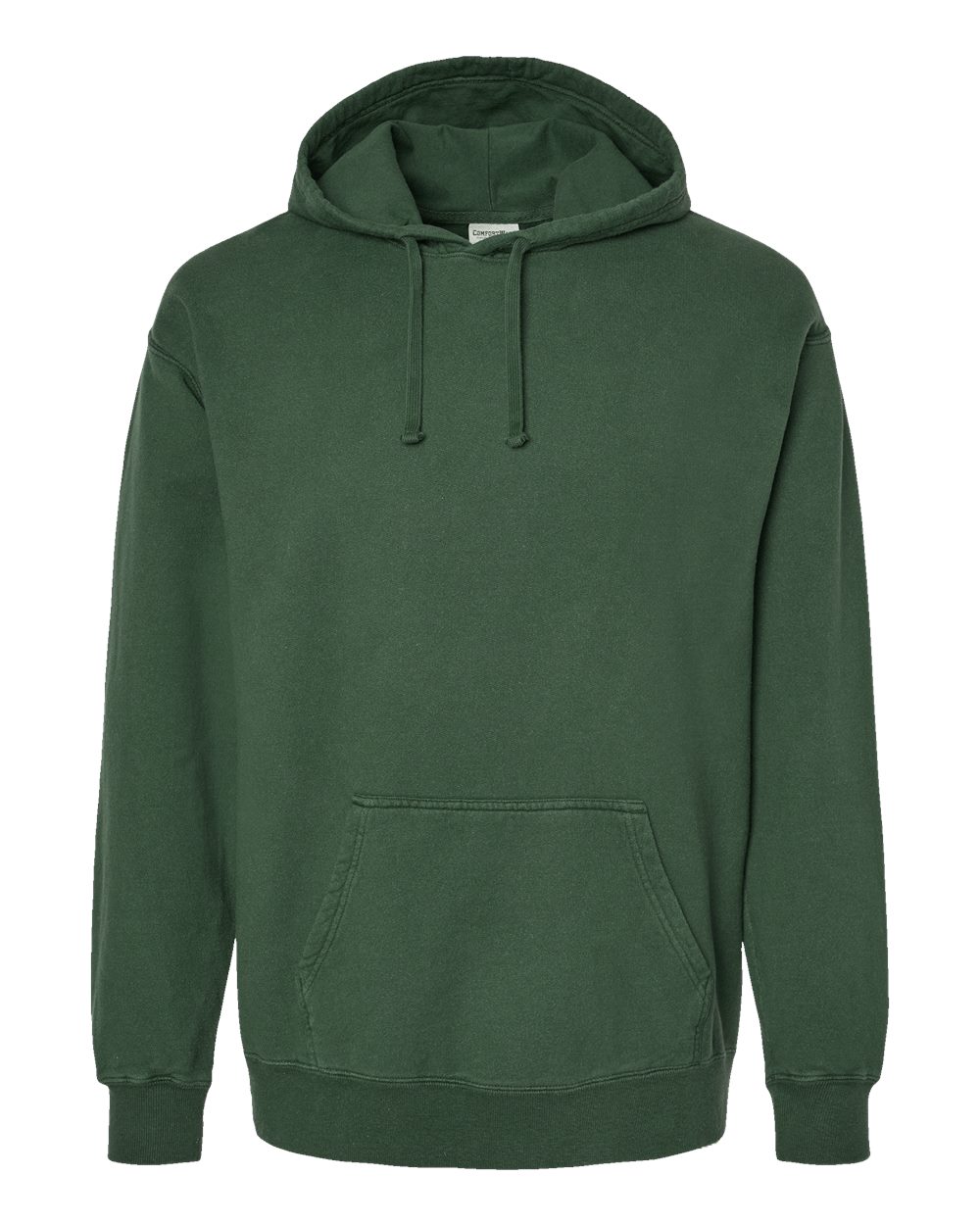 ComfortWash by Hanes GDH450 - Unisex Garment-Dyed Hooded Sweatshirt — Field Green (flat)