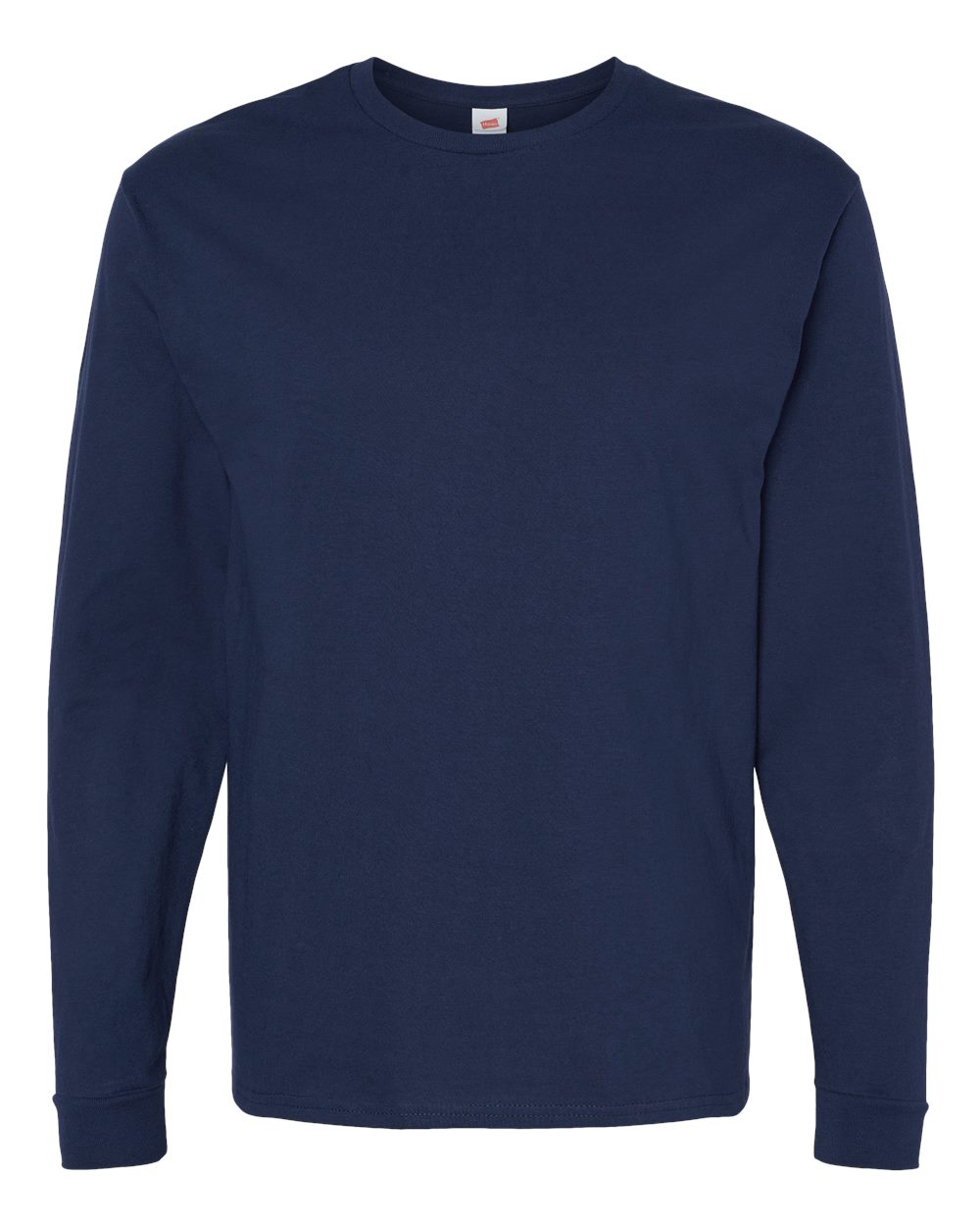 Hanes 5286 - Essential-T Long Sleeve T-Shirt — Athletic Navy (flat)