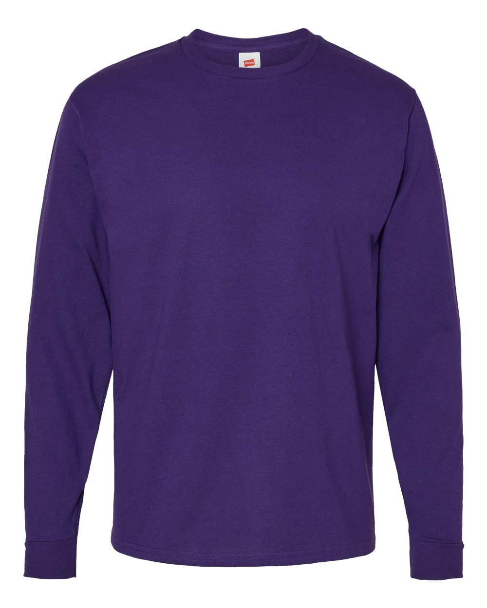 Hanes 5286 - Essential-T Long Sleeve T-Shirt — Athletic Purple (flat)