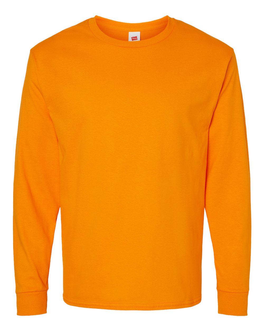 Hanes 5286 - Essential-T Long Sleeve T-Shirt — Tennessee Orange (flat)